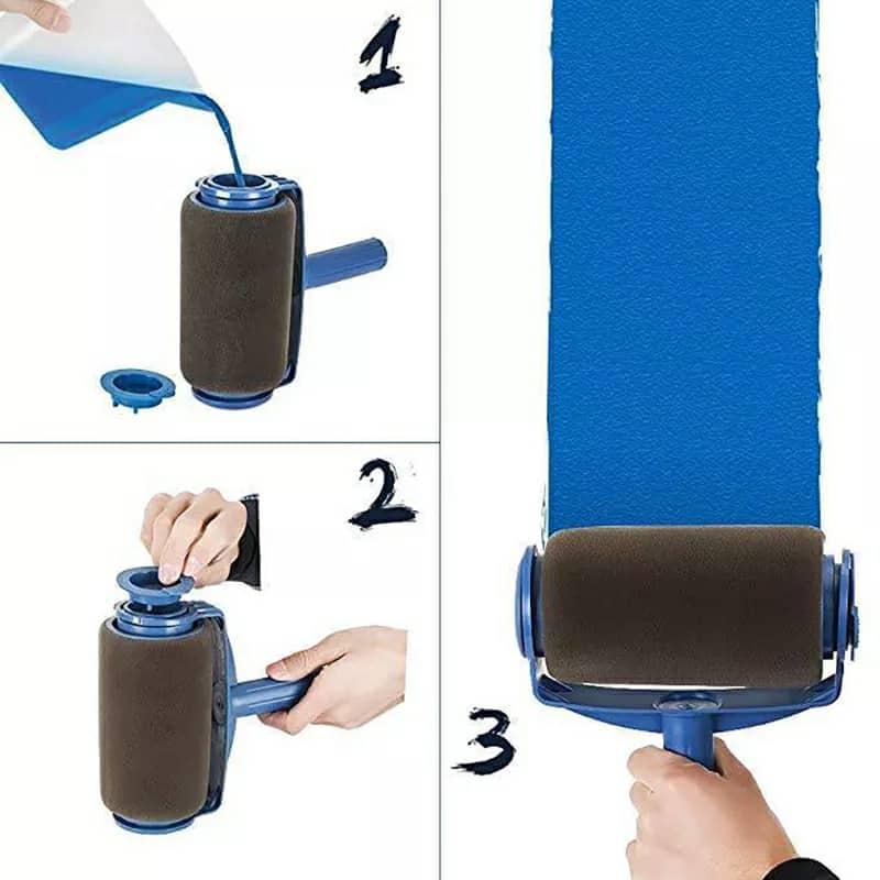 kit Rouleau de peinture mural 7 pièces multifonctionnel - Outillage et Bricolage - صورة 6