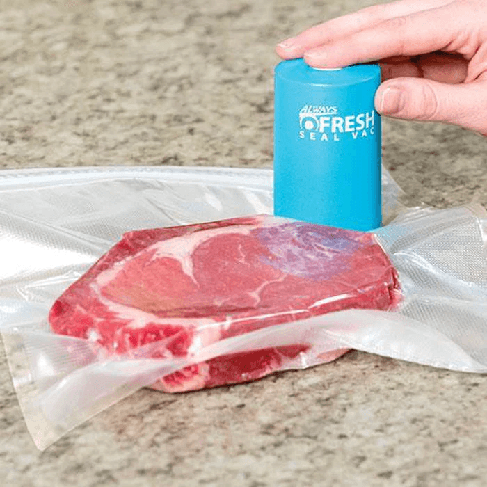 جهاز تفريغ وشفط الهواء من أكياس حفظ الطعام-Always Fresh Machine De Scellage Portable Avec 5 Sacs - Cuisine - صورة 2