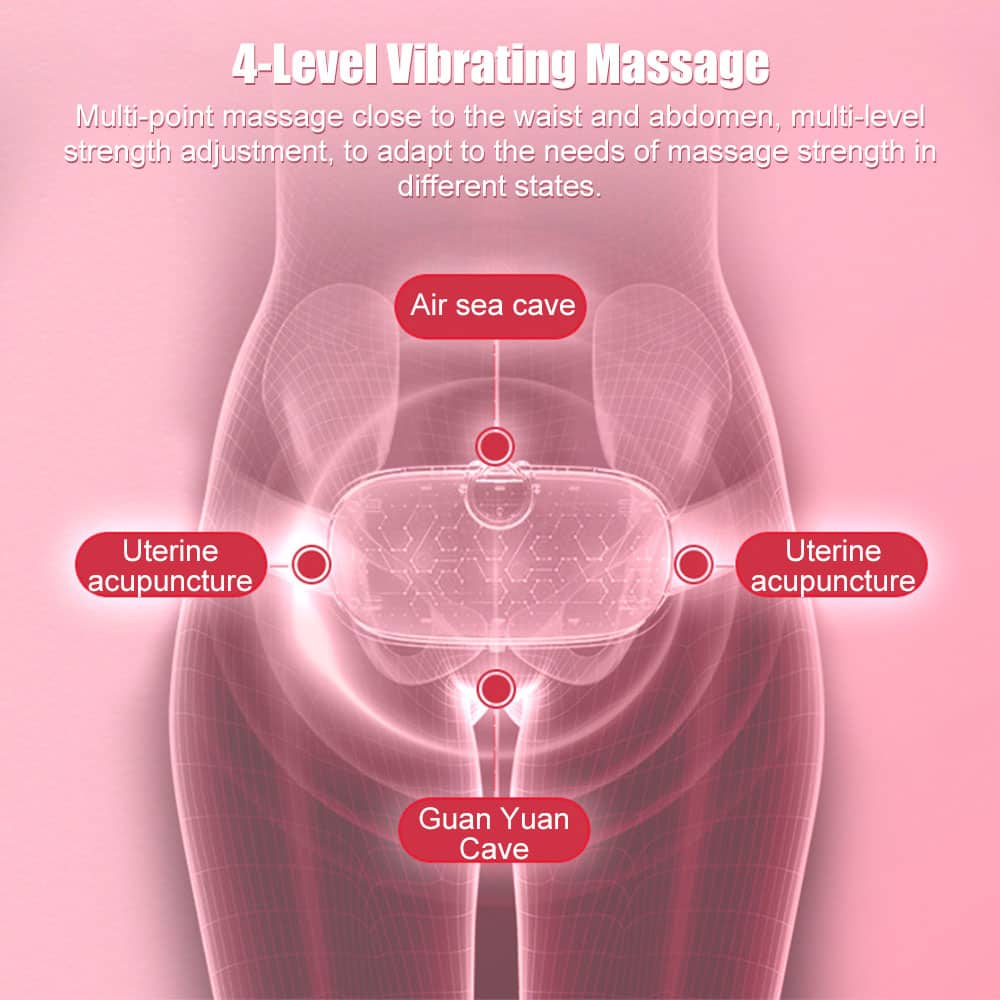Coussin chauffant Portable menstruel pour soulagement de la douleur femme   حزام هزاز ساخن لتسكين آلام الدورة الشهرية - Soins et Beauté - صورة 5