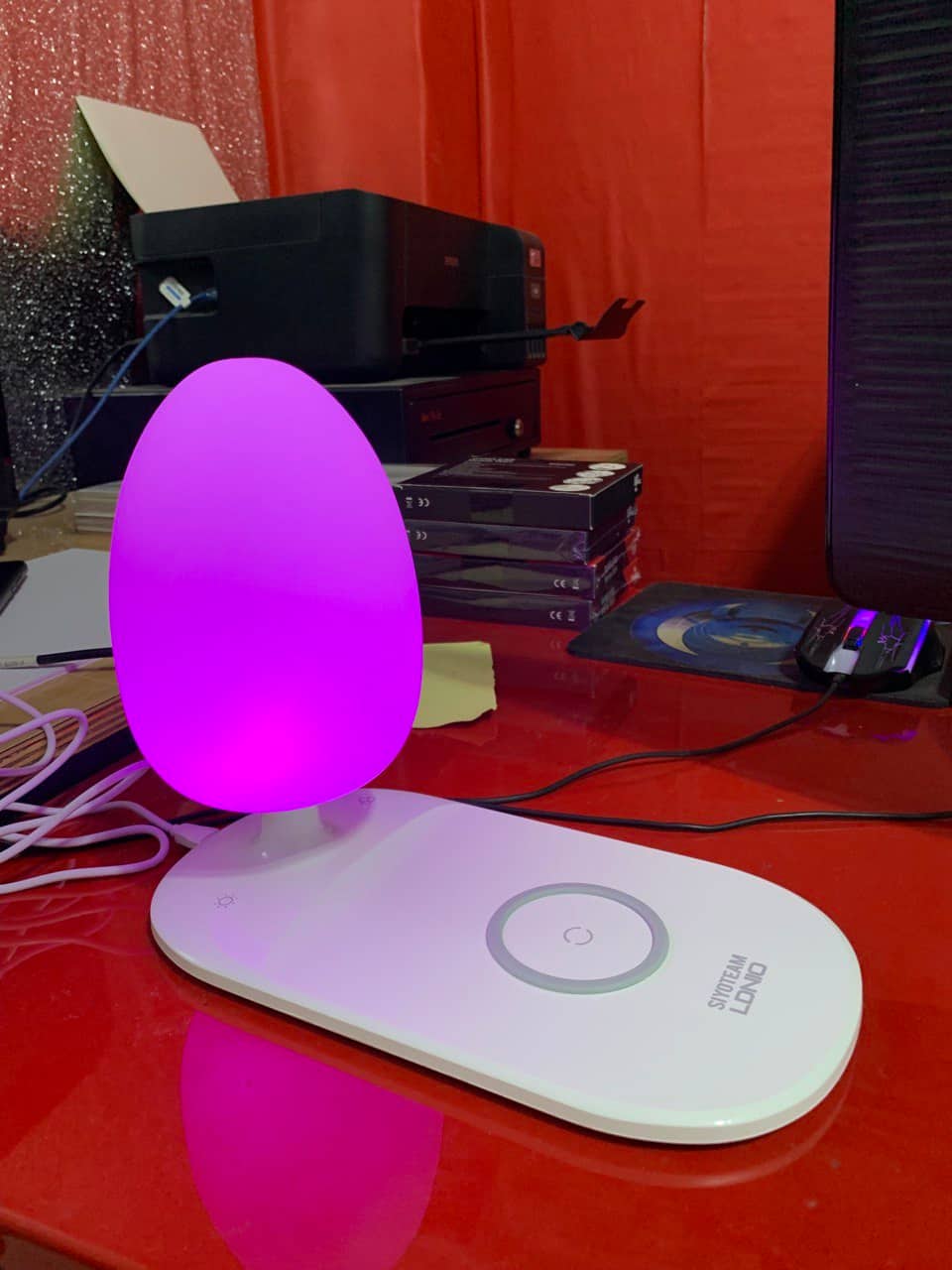 Veilleuse à luminosité réglable, chargeur de téléphone sans fil LDNIO Y3 - Électronique - صورة 11