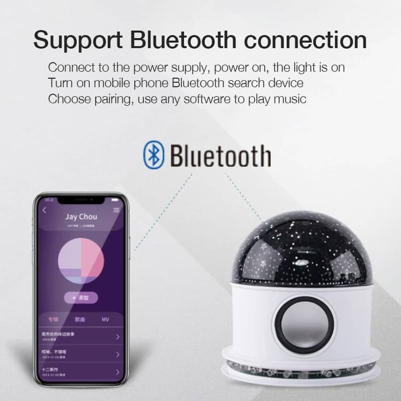 Ampoule LED Bluetooth Haut-parleur + effet jeux d lumière de scène magique - Électronique - صورة 6