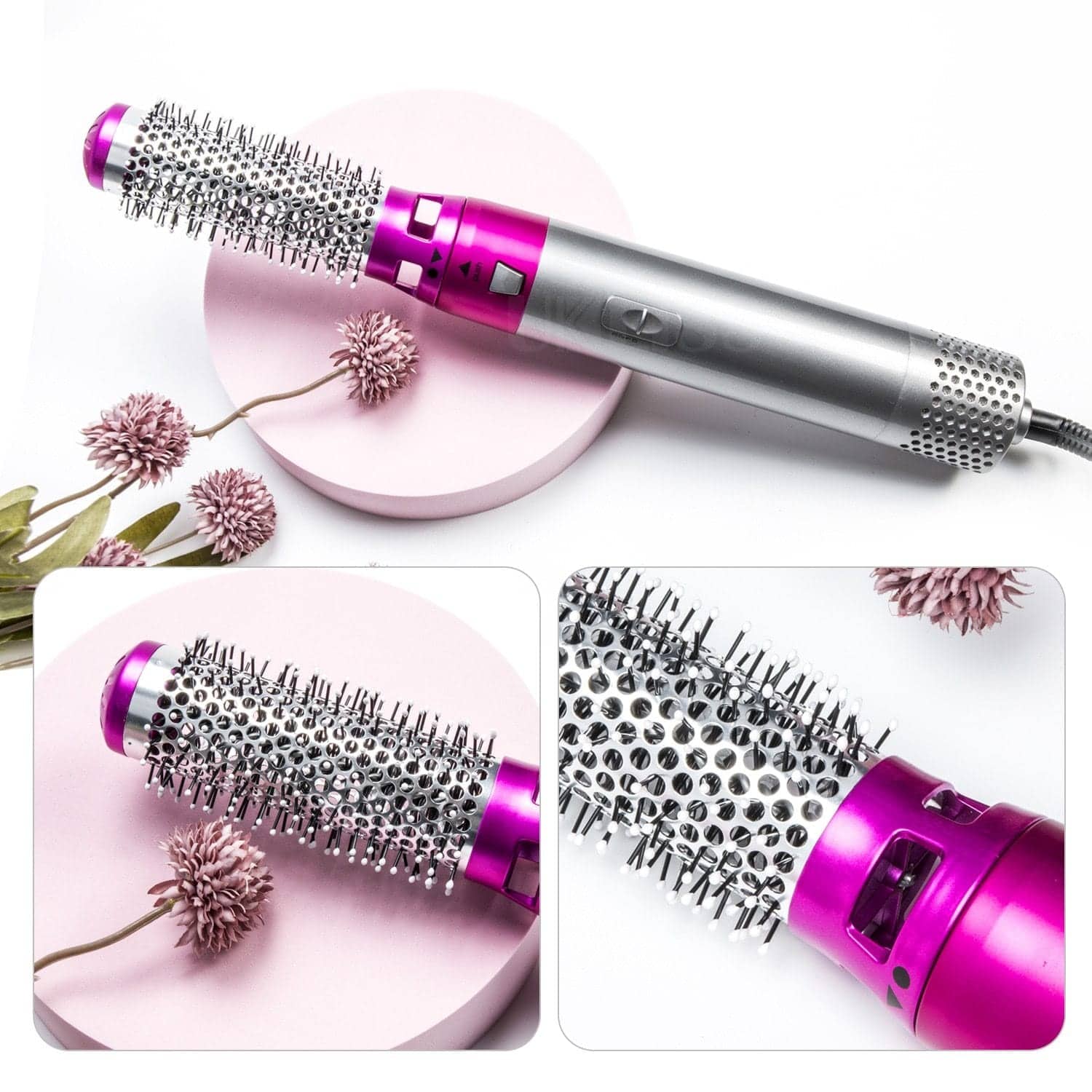 Sèche-cheveux peigne à air chaud 5in1 curling premium protection - Soins et Beauté - صورة 2