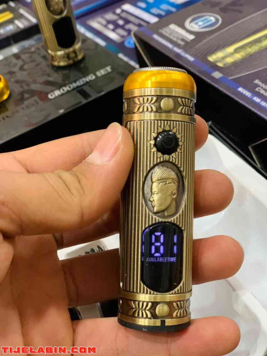 Ensemble  de rasoir électrique pour hommes, tondeuse pour barbe et nez, chargeur USB, avec écran LCD - Soins et Beauté - صورة 15