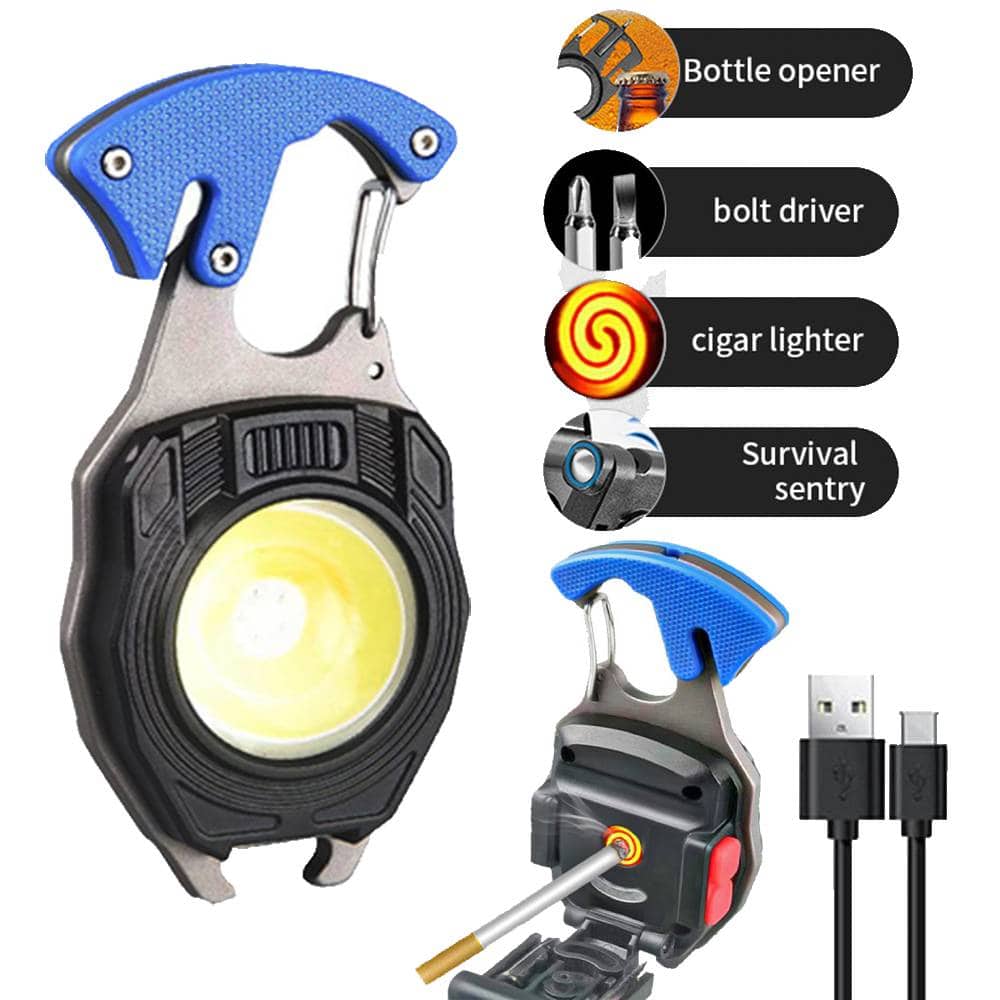 lampe de poche multifonctionnelle étanche Rechargeable à LED en alliage d'aluminium - Camping et Randonnée - صورة 4