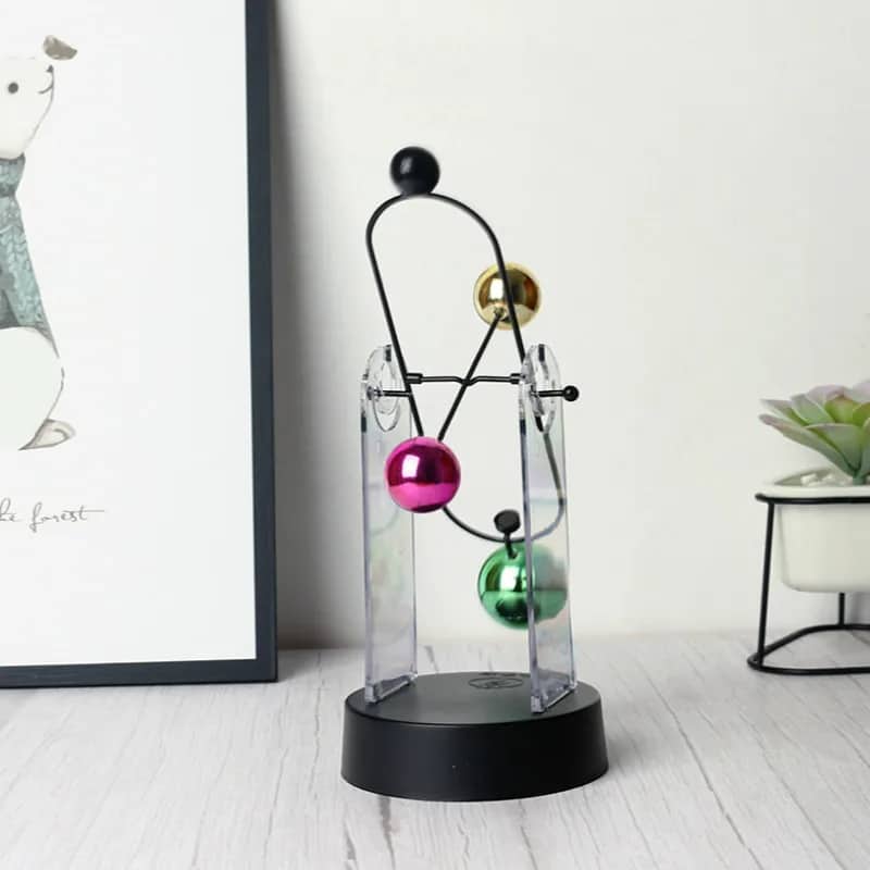 Boule d'équilibre de bureau à mouvement perpétuel,décor anti-stress - Décoration - صورة 5