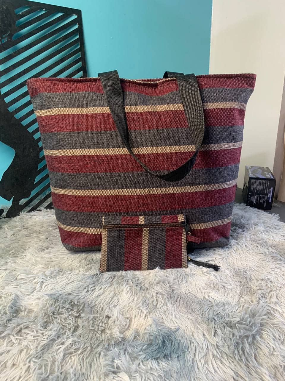 Sac à main burberry Grande capacité avec un  portefeuille pour femme - Sac à dos et Mode - صورة 11