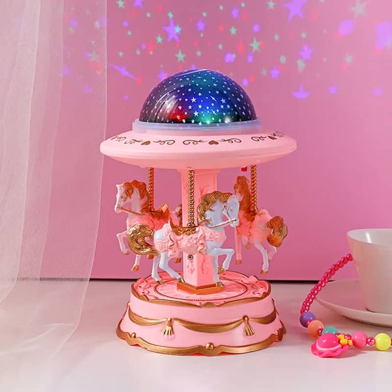 Carrousel Music Box avec projecteur ciel étoilé - Électronique - صورة 4