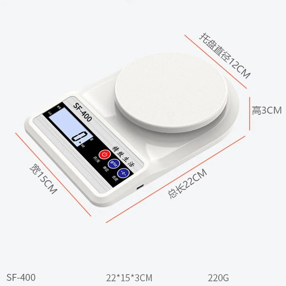 Balance de cuisine numérique  10kg, Balance de cuisine électronique de précision 1g - Cuisine - صورة 3