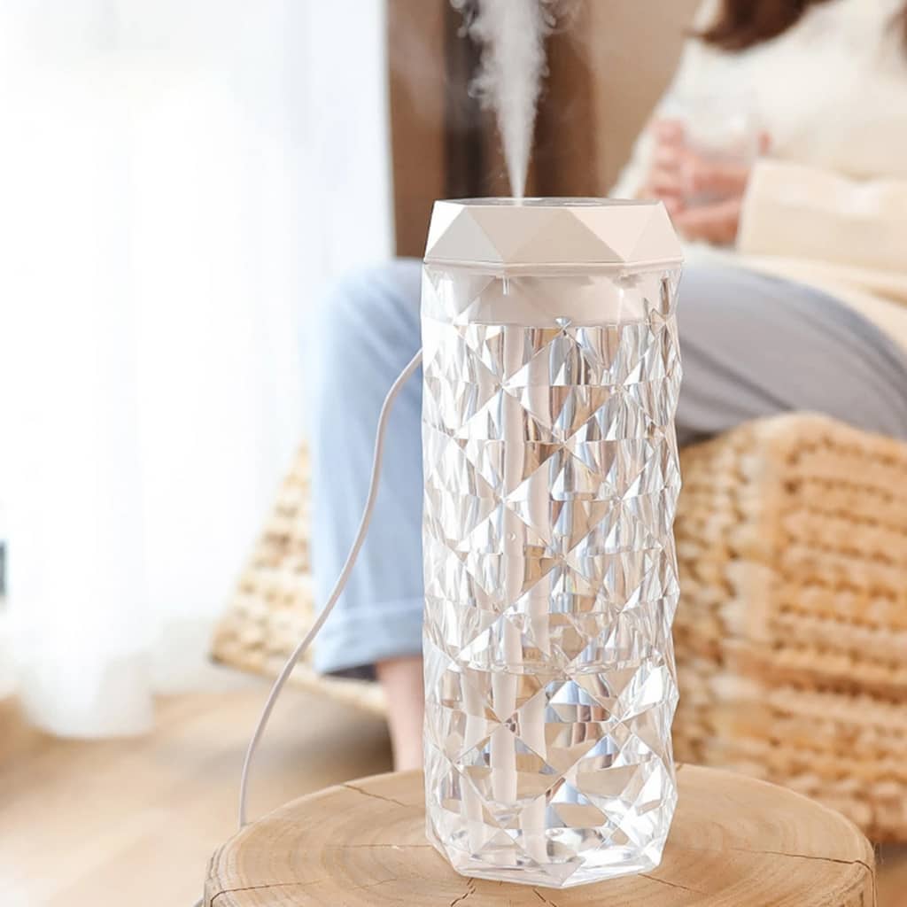 Lampe en cristal avec humidificateur d’air, diffuseur d’arôme, USB 900ml - Décoration - صورة 5