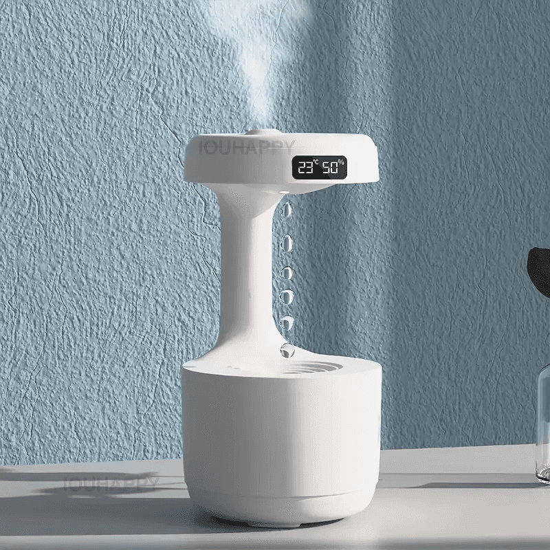 Réveil et Humidificateur d’air gouttelettes d’eau Anti-gravité 800ml - Décoration - صورة 15