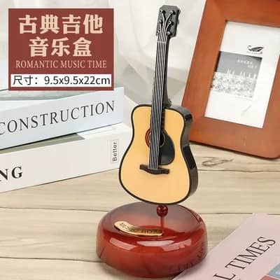 Mini instrument de musique rétro GUITARE, boîte à musique Décoration - Décoration - صورة 2