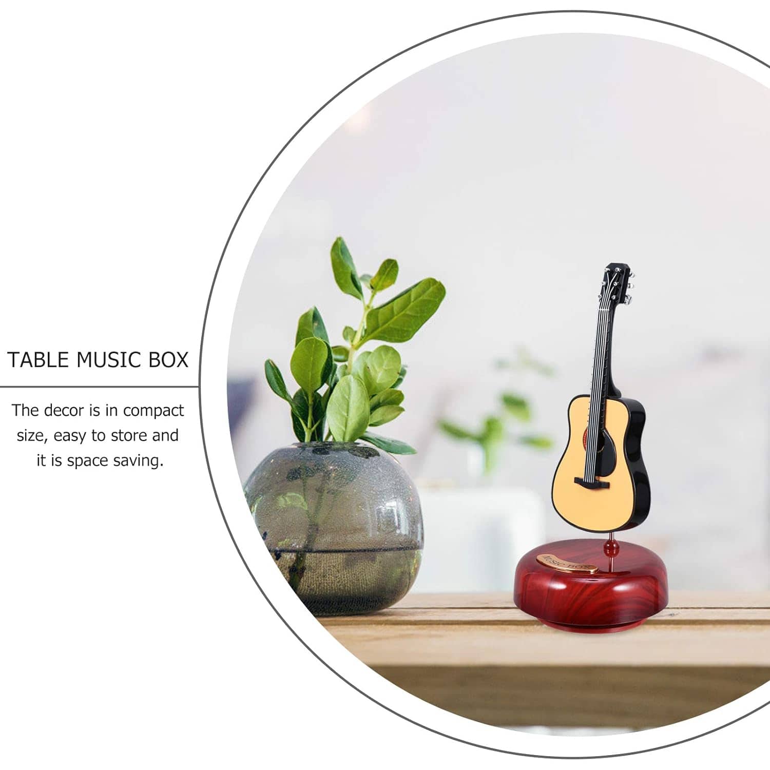 Mini instrument de musique rétro GUITARE, boîte à musique Décoration - Décoration - صورة 11