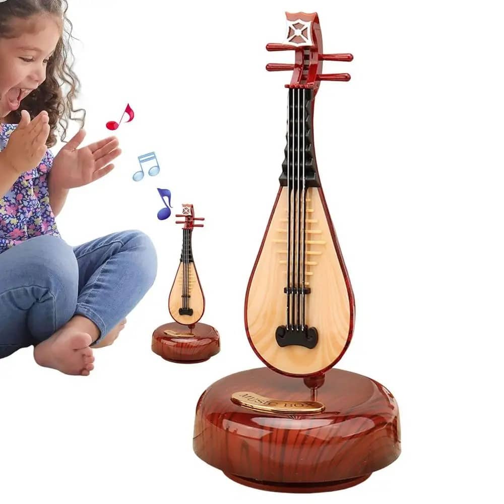 Mini instrument de musique rétro OUD, boîte à musique Décoration - Décoration - صورة 2
