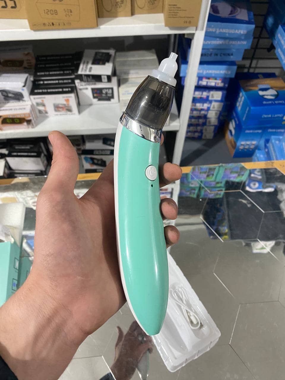 Mouche Nez, Aspirateur nasal électrique pour bébé 2 Tailles D'embouts - شفاطة الأنف الكهربائية للطفل - Maternité - صورة 8