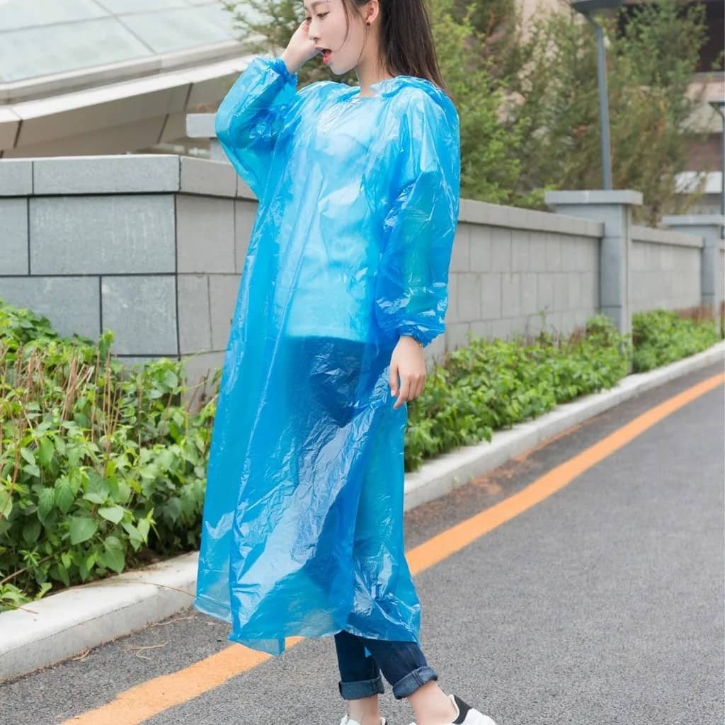Poncho à capuche Transparent imperméable Pour Adulte protection d’urgence - Divers - صورة 7