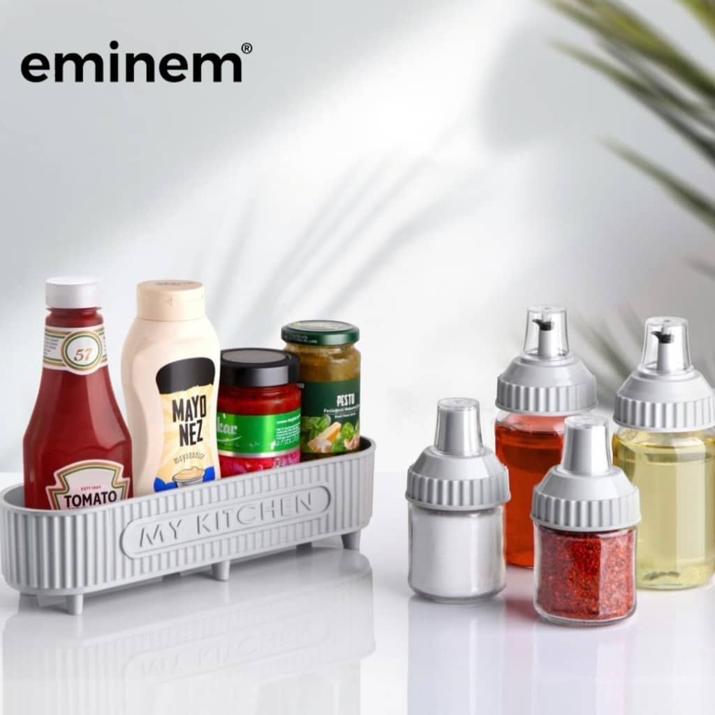 Eminem Ensemble de cuisine 5 Pcs en verre pour épices et huiles - Cuisine - صورة 5