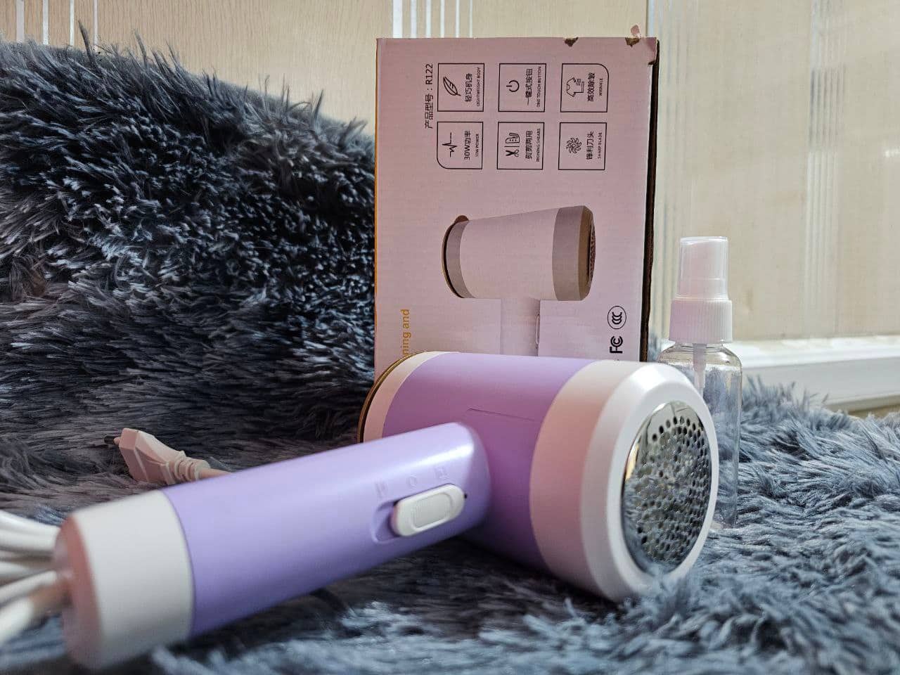 Défroisseur et rasoir à peluches portatif 2 en 1 pour vêtements مكواة + الة زغب 2 في 1 محمولة للملابس - Électronique - صورة 5