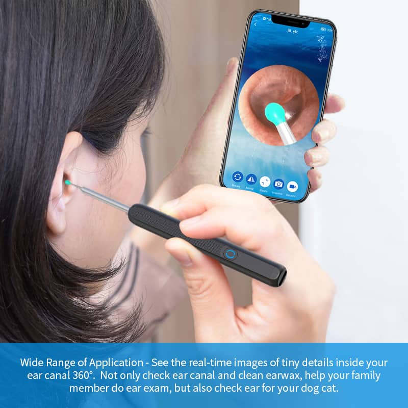 Kit de nettoyage des oreilles intelligents sans fil avec caméra et lumière LED NE3 - Électronique - صورة 2