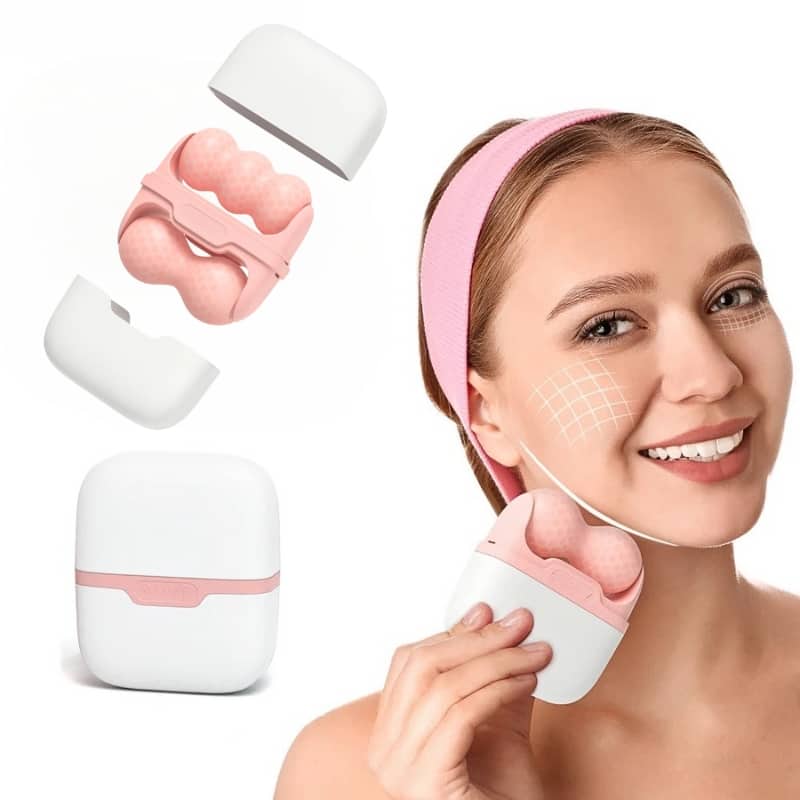 Rouleau de glace pour Massage du visage et des yeux , corps, mésothérapie , refroidissement, soulagement de la douleur - Soins et Beauté - صورة 2
