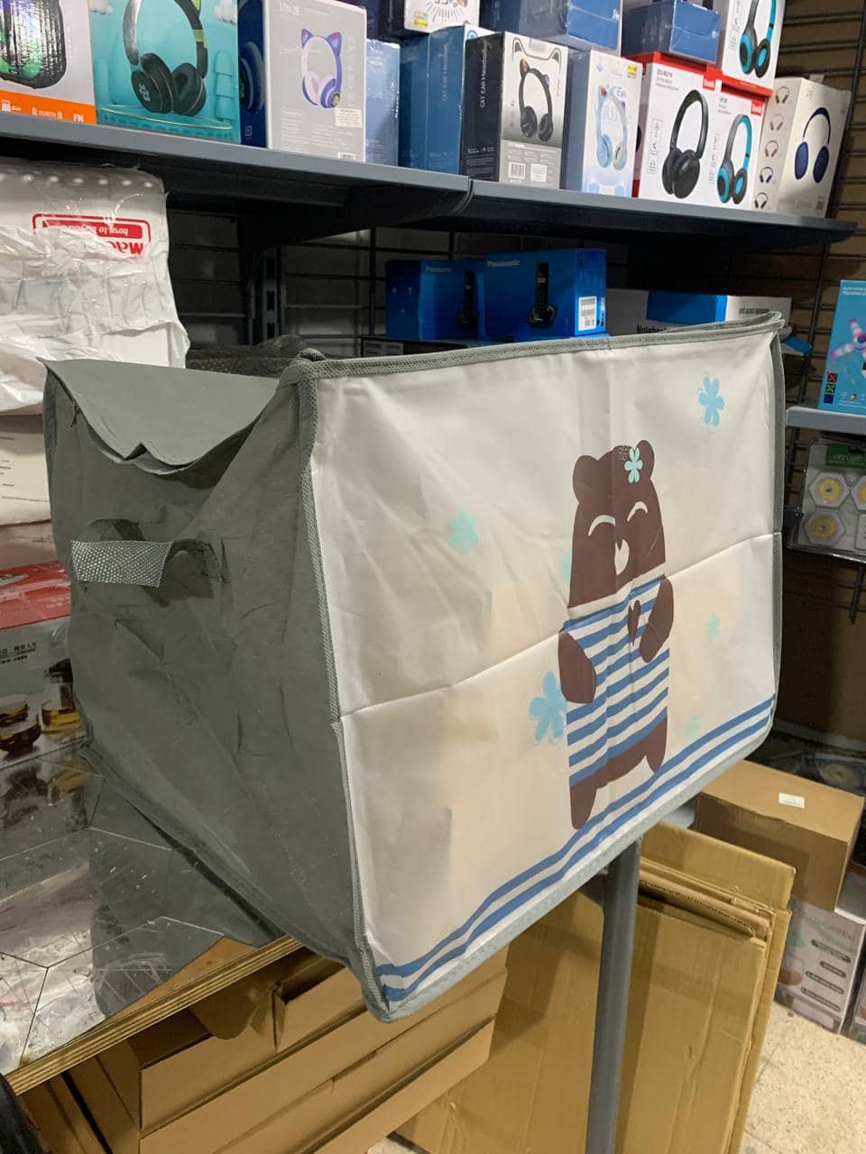 Pack 2 Sac de rangement Pliable pour vêtements à motifs de dessins animés Grande capacité - طقم2 قطع حقيبة تخزين ذات سعة كبيرة لللحاف والملابس - Maison - صورة 10