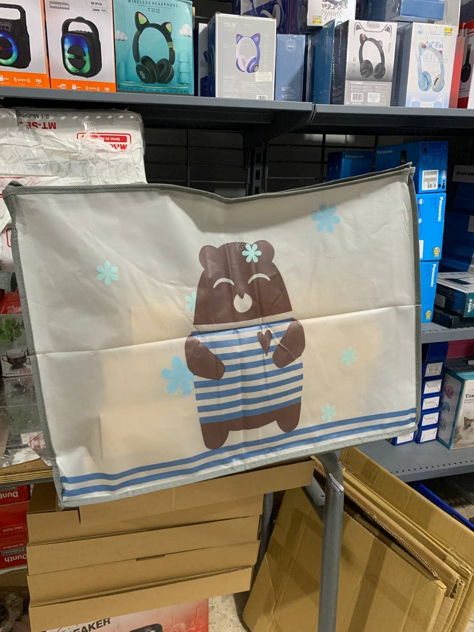 Pack 2 Sac de rangement Pliable pour vêtements à motifs de dessins animés Grande capacité - طقم2 قطع حقيبة تخزين ذات سعة كبيرة لللحاف والملابس - Maison - صورة 13