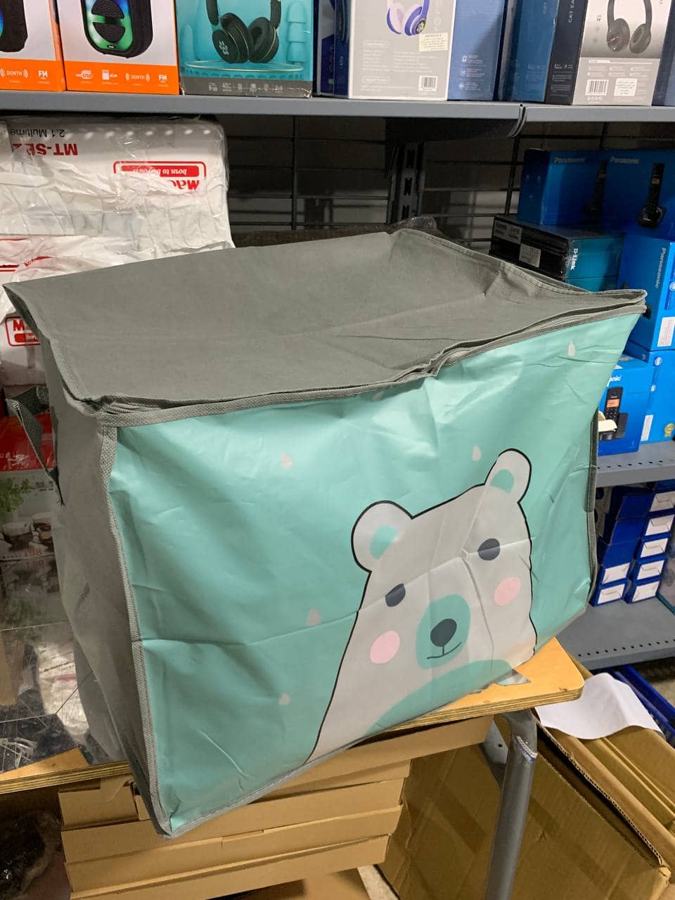 Pack 2 Sac de rangement Pliable pour vêtements à motifs de dessins animés Grande capacité - طقم2 قطع حقيبة تخزين ذات سعة كبيرة لللحاف والملابس - Maison - صورة 14