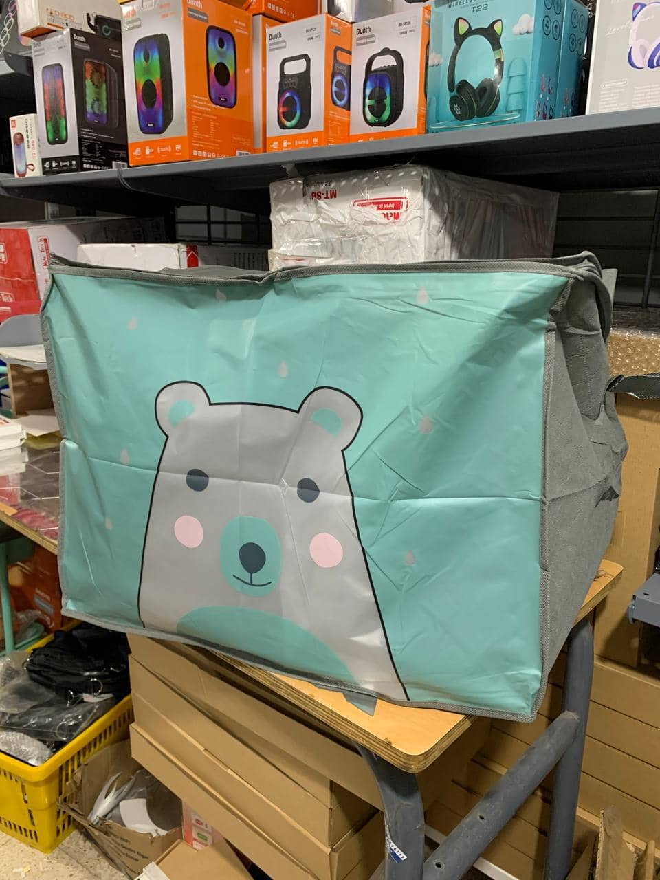 Pack 2 Sac de rangement Pliable pour vêtements à motifs de dessins animés Grande capacité - طقم2 قطع حقيبة تخزين ذات سعة كبيرة لللحاف والملابس - Maison - صورة 15