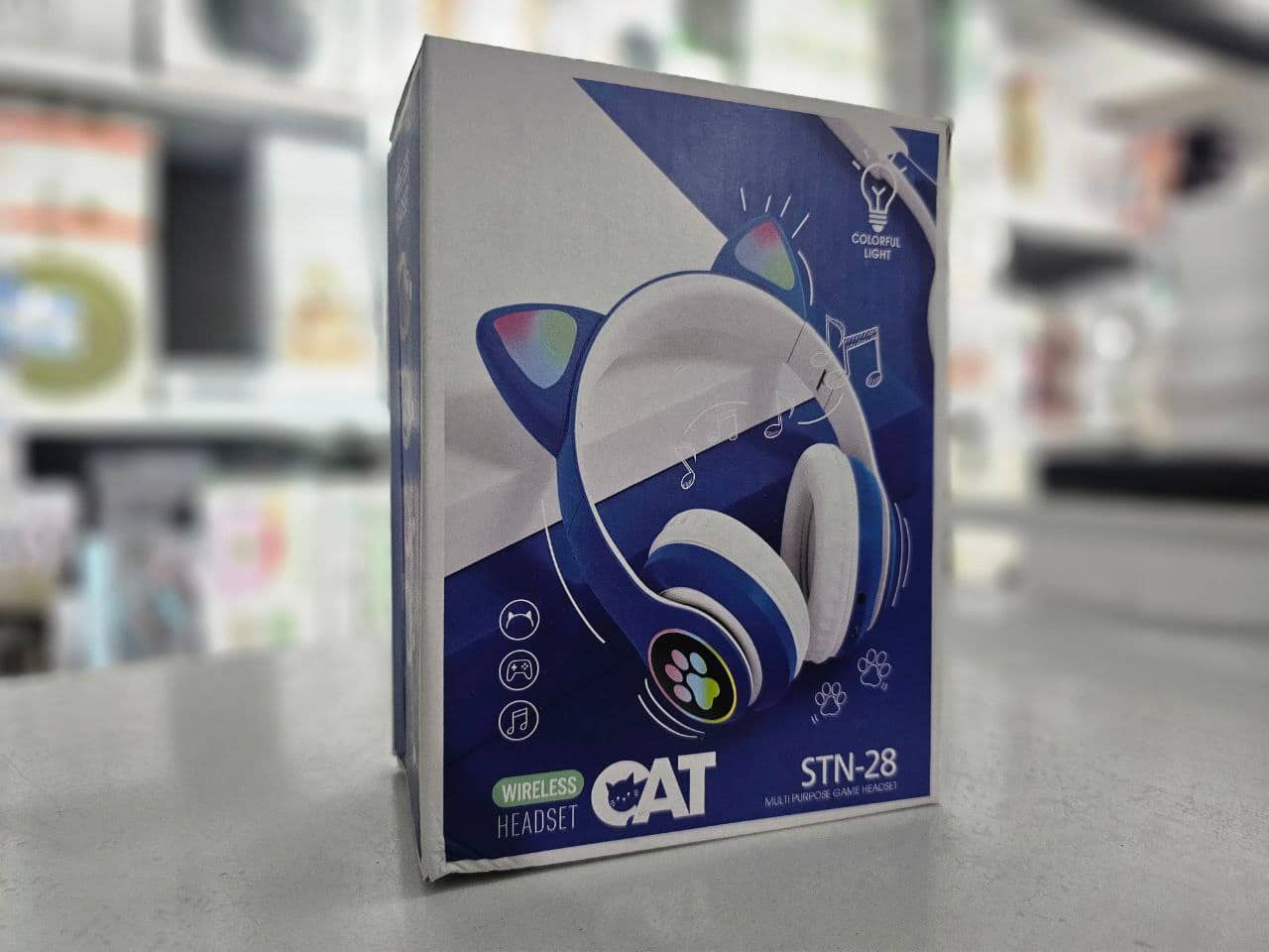 Casque stéréo Bluetooth sans fil oreilles de chat électroluminescents avec support carte TF - Électronique - صورة 10