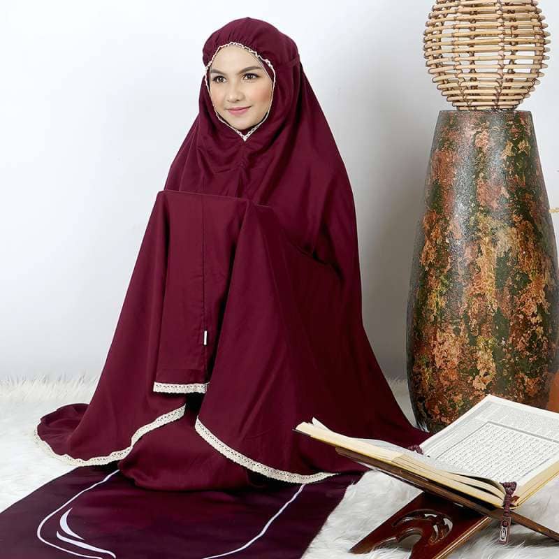 PACK طقم صلاة نسائي 4 قطع برداء فضفاض وسجادة مبطنة مع غلاف للمصحف + جهاز تسبيح رقمي محمول، سبحة صلاة مع عداد رقمي - صورة 3