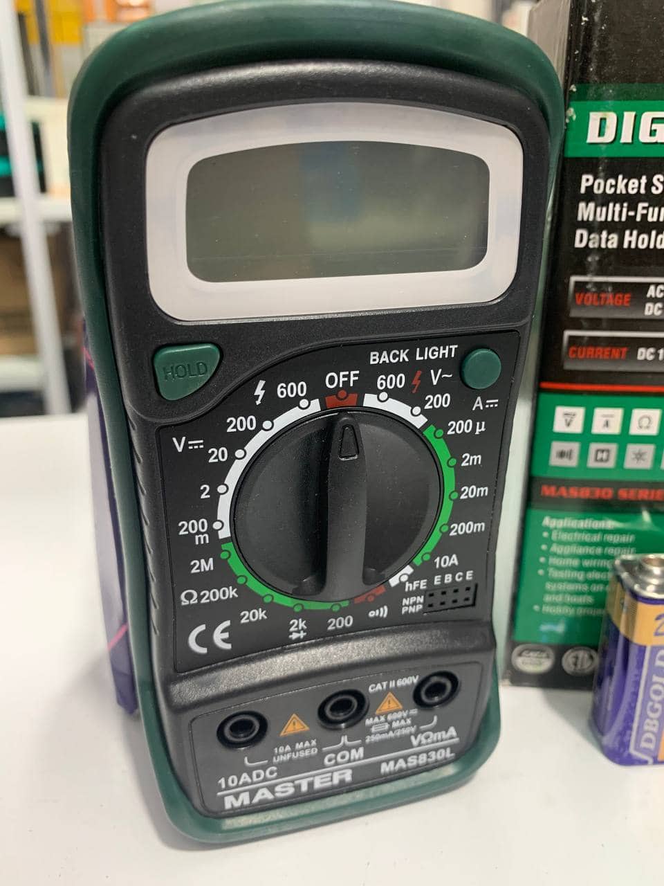 Multimètre numérique de poche Biens 830L, testeur de tension AC/DC MASTECH-MAS830L - Outillage et Bricolage - صورة 6