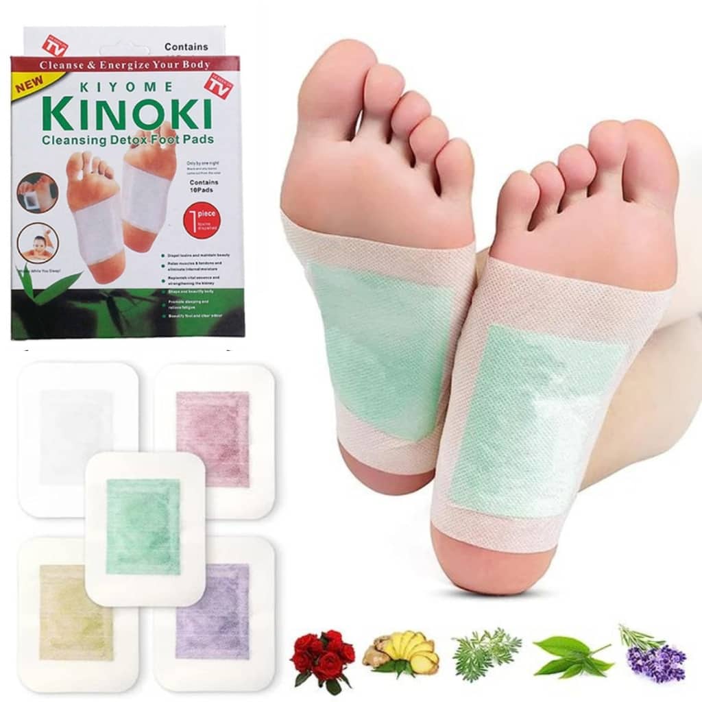 Kinoki Patch Détoxifiant Pour Le Corps - 5 Paires - Blanc