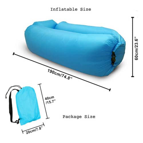 Lay Bag Pouf de Comping Gonflable Water Float V1 - Camping et Randonnée - صورة 4