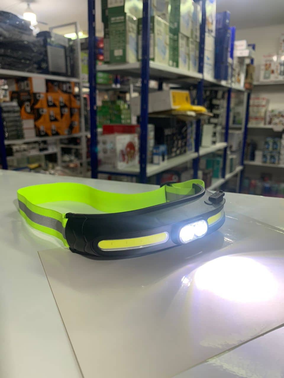 Lampe frontale transfrontalier  étanche lumière forte COB double source de lumière TYPE-C - Électronique - صورة 3