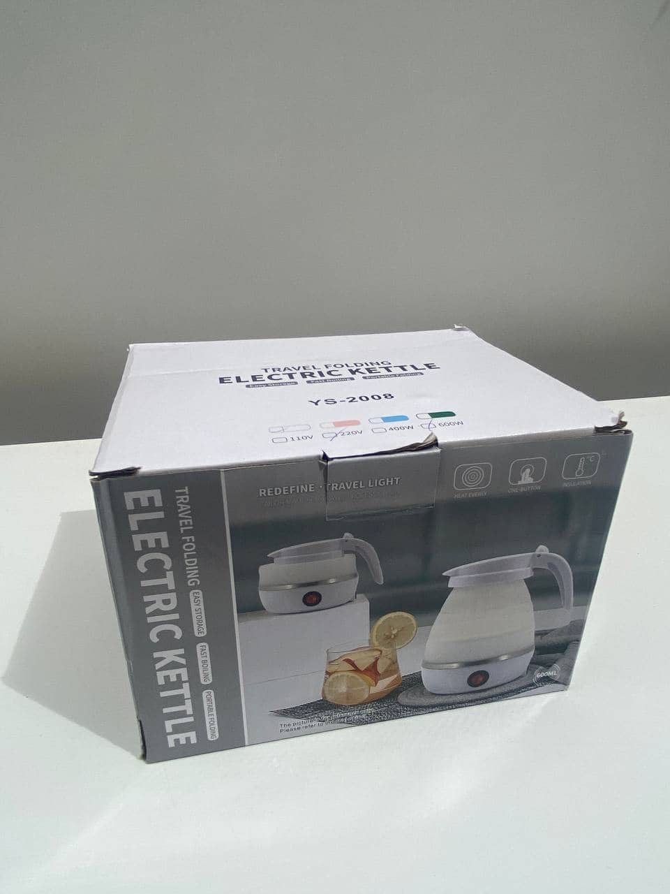 Bouilloire électrique pliable, portable et pliable de voyage – 600 ml - Maison - صورة 7