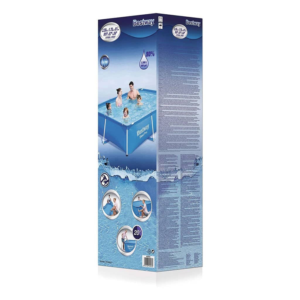 Steel Pro™ Piscine Rectangulaire 259 x 170 x 61cm Bestway 56403 - Divers - صورة 4