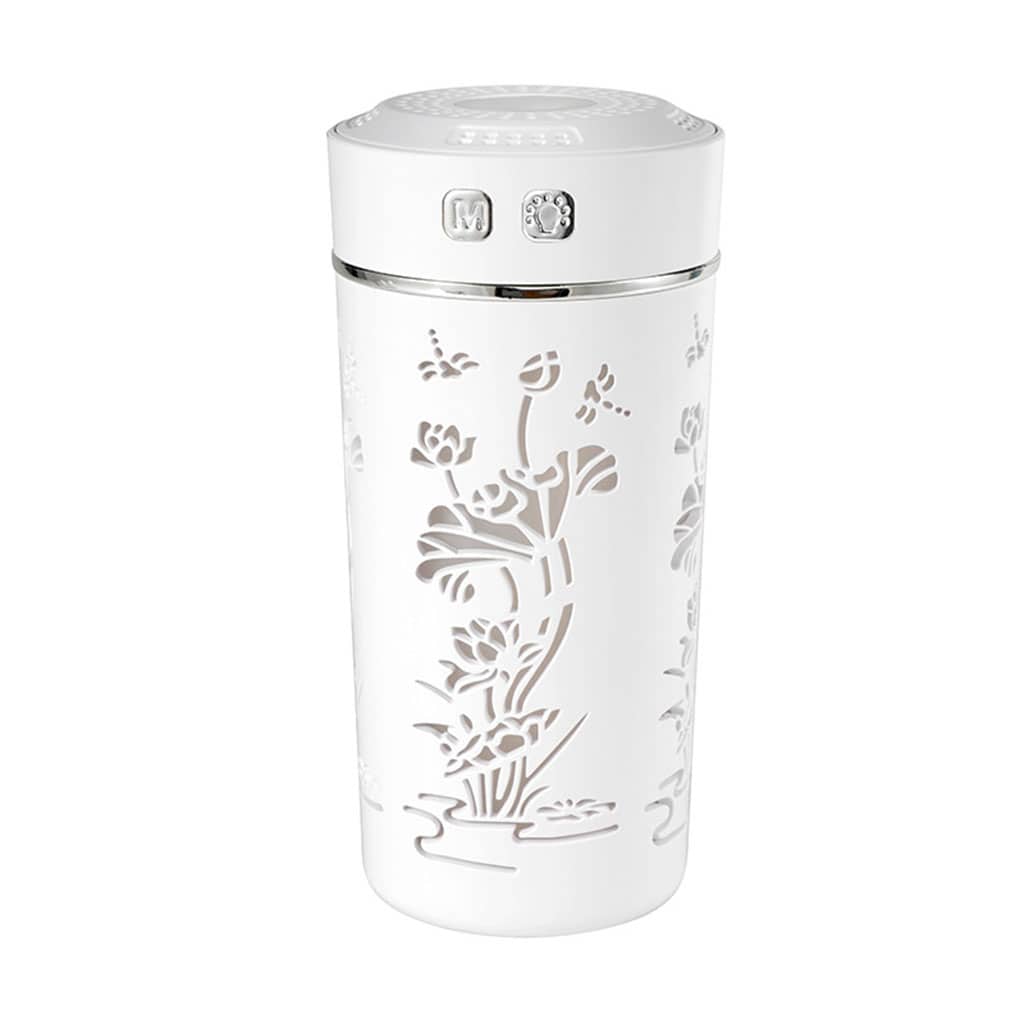 Diffuseur d’huiles essentielles et d’arôme froid, tasse de fleur de Lotus USB 250ml - Décoration - صورة 7