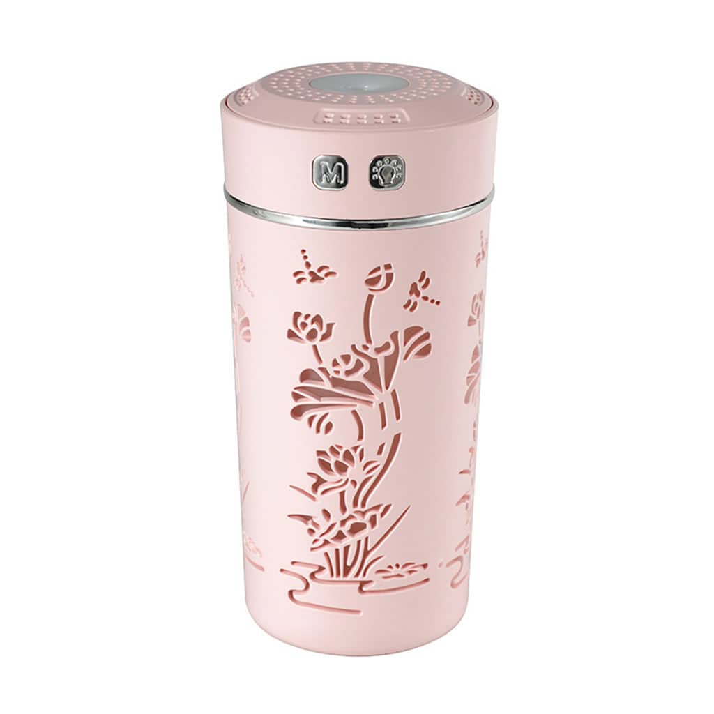 Diffuseur d’huiles essentielles et d’arôme froid, tasse de fleur de Lotus USB 250ml - Décoration - صورة 8