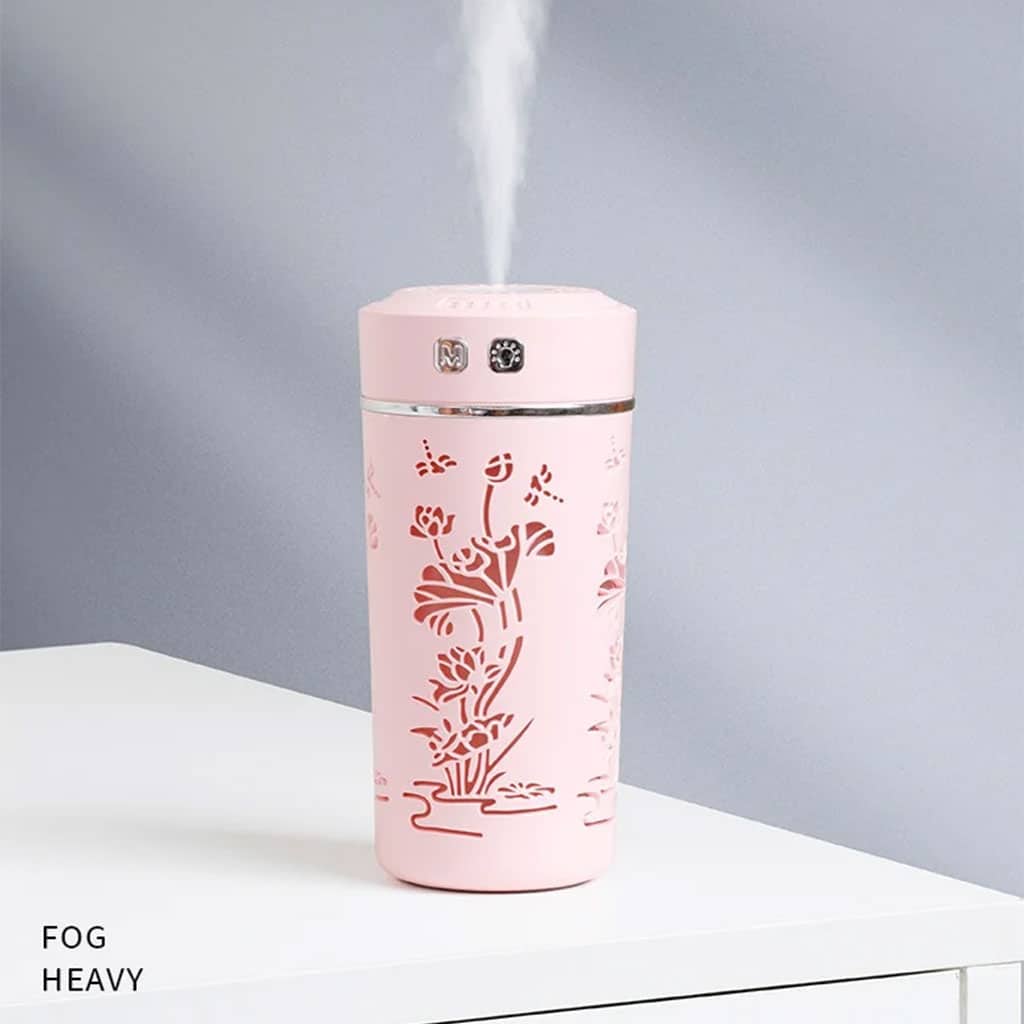 Diffuseur d’huiles essentielles et d’arôme froid, tasse de fleur de Lotus USB 250ml - Décoration - صورة 10