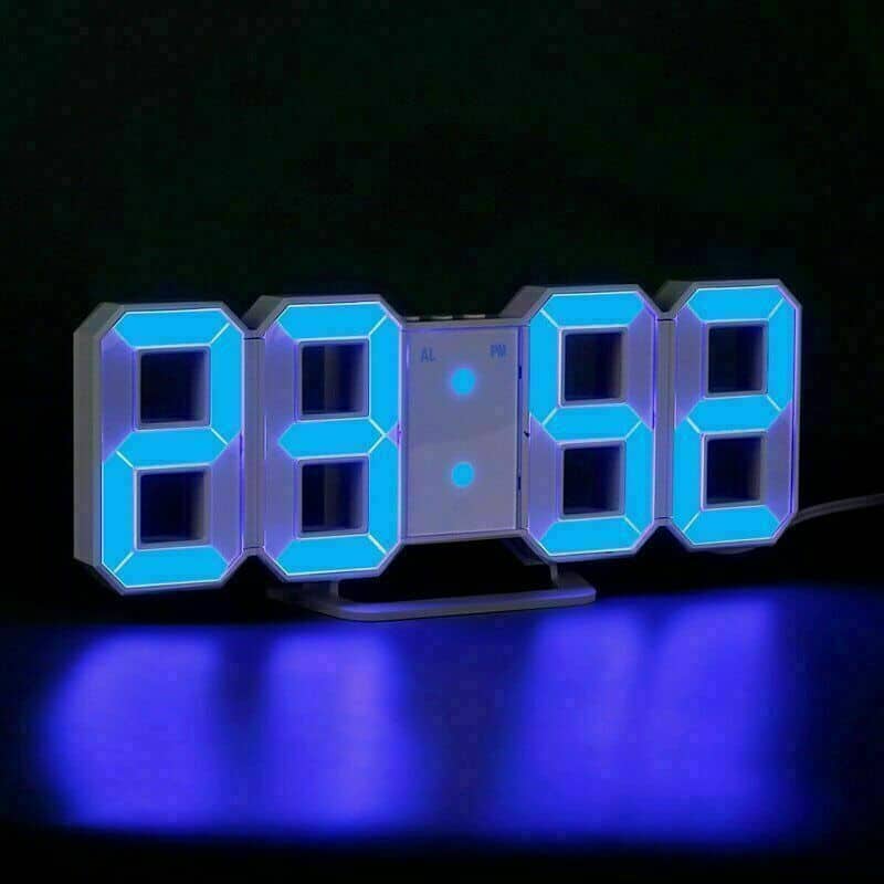 Horloge Murale numérique LED 3D - Électronique - صورة 3