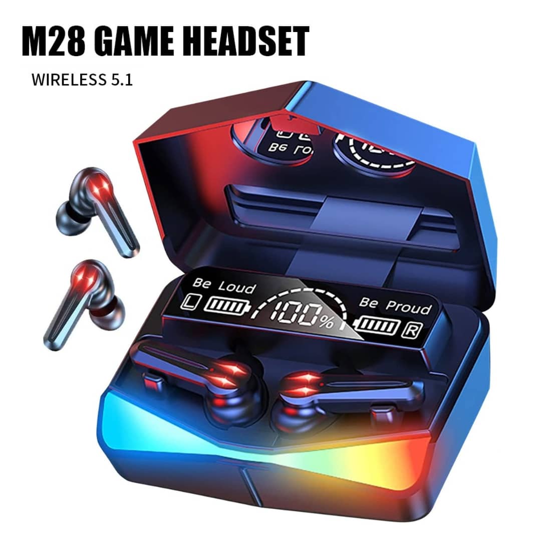 M28 Wireless Earbuds TWS Bluetooth 5.1 Gaming Monster - Électronique - صورة 2
