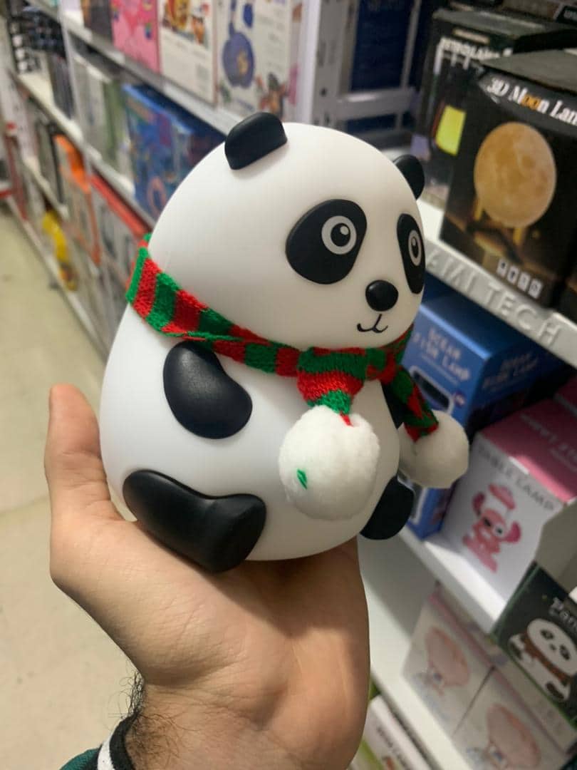 Veilleuse Forme de Panda Silicone Rechargeable Pour Bébé - Décoration - صورة 9
