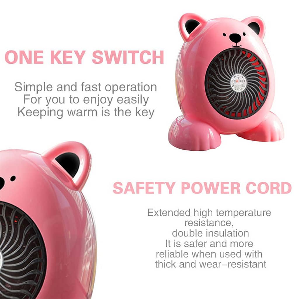 Mini radiateur chauffage électrique Ours 380W - Électronique - صورة 5