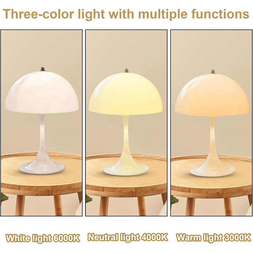 Lampe de Table LED Motif Champignon Design Unique - Décoration - صورة 6