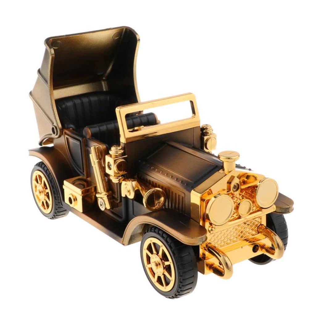Boîte à musique vintage en forme de voiture locomotive - Décoration - صورة 3