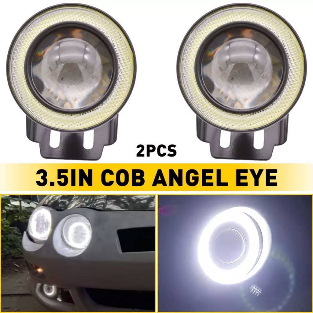 Feu antibrouillard rond LED IP65 7000K éclairage blanc super brillant - Accessoires Auto/Moto - صورة 5
