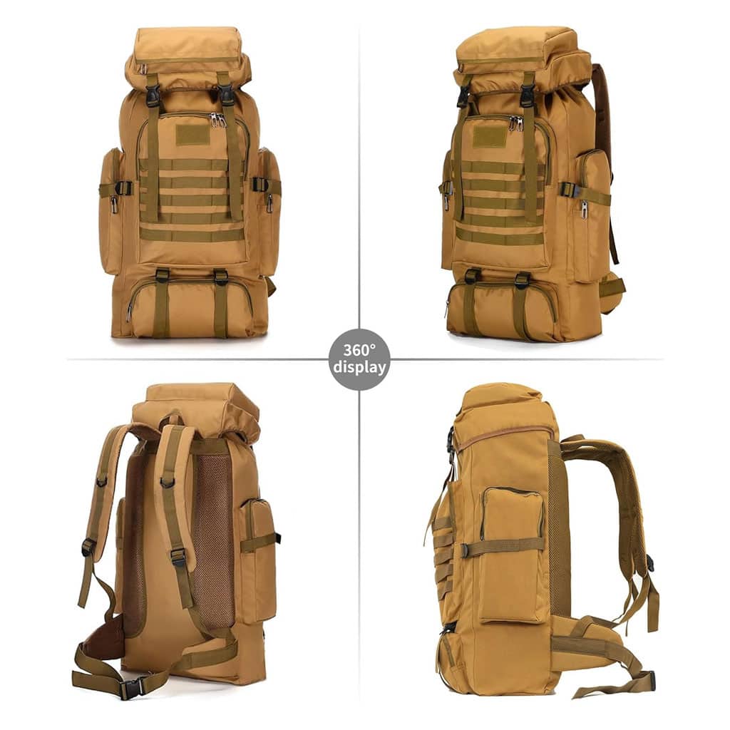 Sac à dos de randonnée tactique URUS 80L SDM09 - Camping et Randonnée - صورة 2