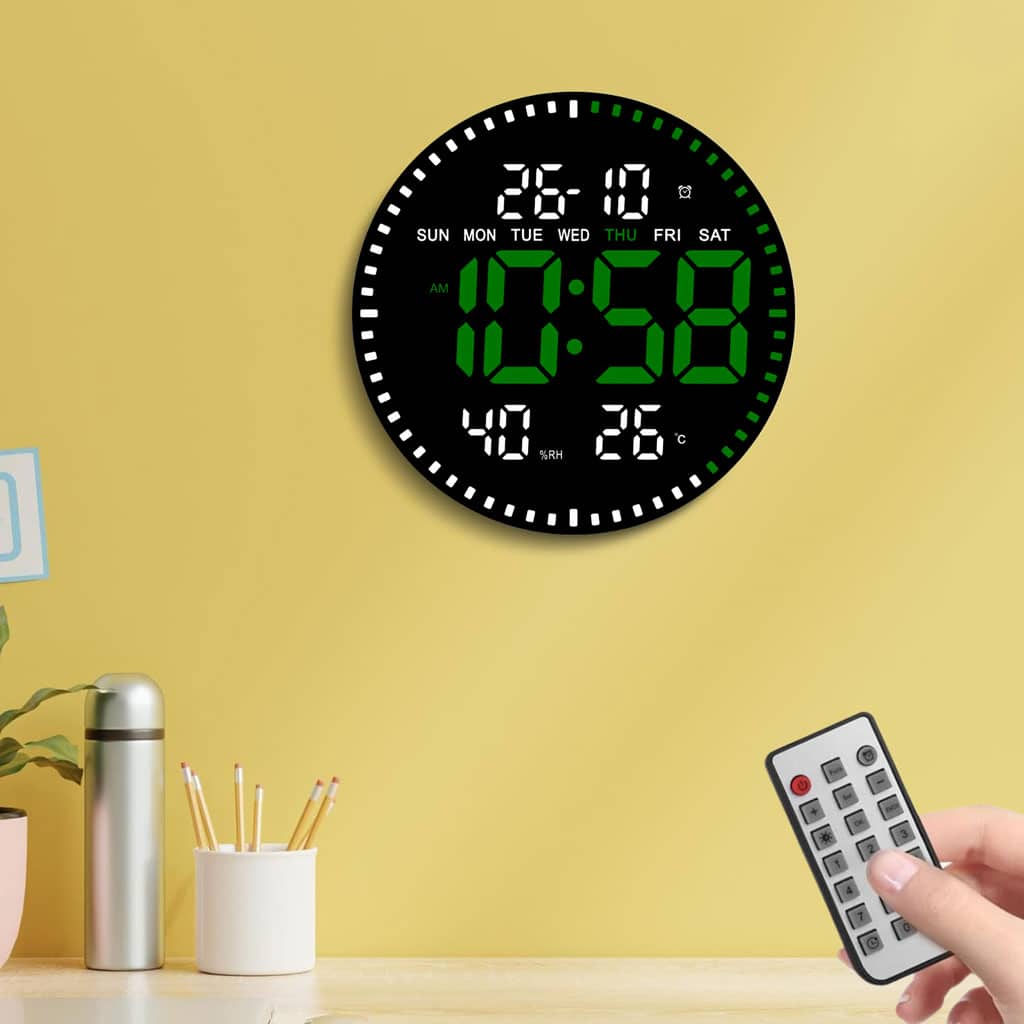 Horloge murale numérique LED avec Télécommande JH-2560 - Décoration - صورة 6