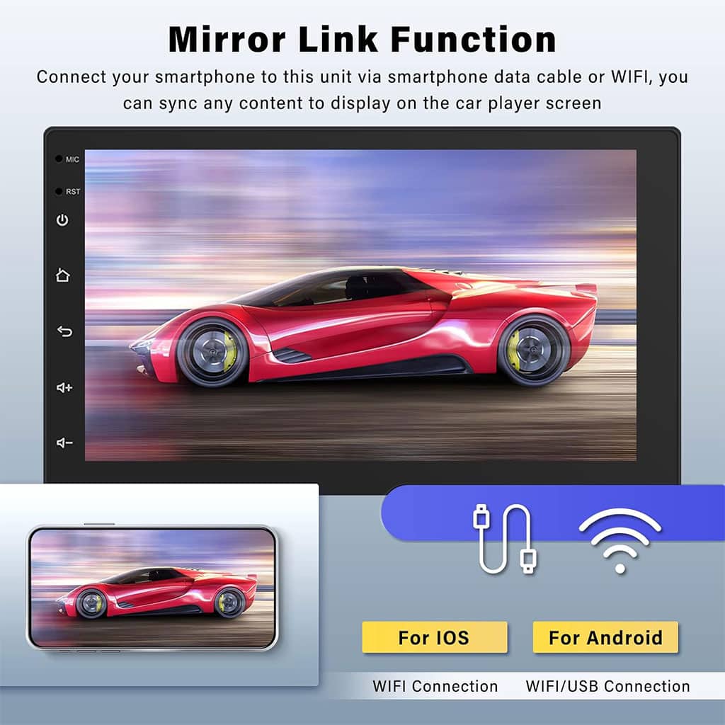 DVD MP5 et Autoradio 7 Pouces Tactile Bluetooth V2 - Accessoires Auto/Moto - صورة 3