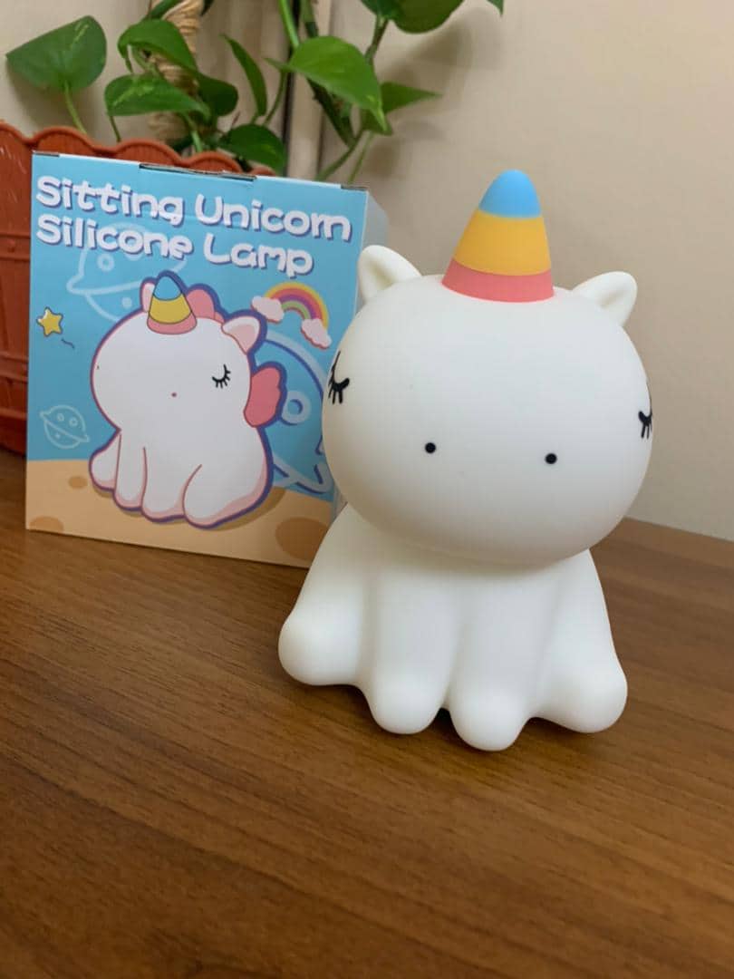 Veilleuse en Silicone Forme Unicorne pour Chambre d’enfant Rechargeable - Décoration - صورة 7