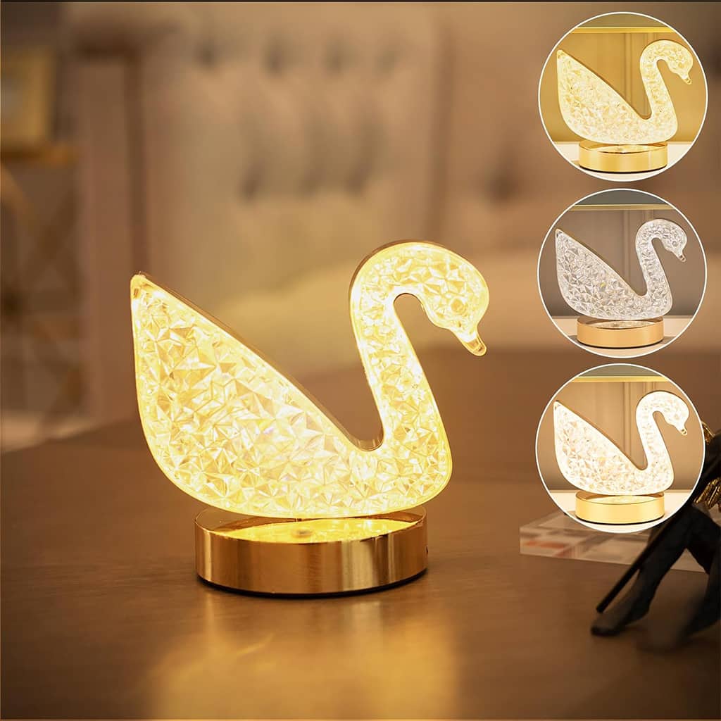 Lampe de Table et Veilleuse à Intensité Variable en Crystal - Décoration - صورة 7